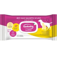 INODORINA Functional Вологі серветки для собак і котів (з олією дерева Нім та лемонграсом)