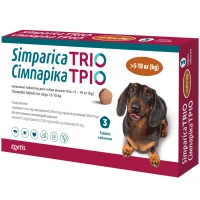 SIMPARICA TRIO Жувальні таблетки від бліх, кліщів та гельмінтів для собак (1 таблетка)