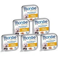 MONGE Dog Fresh Вологий корм для дорослих собак усіх порід (з куркою) MONGE Dog Fresh Вологий корм для дорослих собак усіх порід (з куркою)