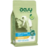 OASY Lifestage Puppy & Junior Medium Сухий корм для цуценят та молодих собак середніх порід (з куркою)
