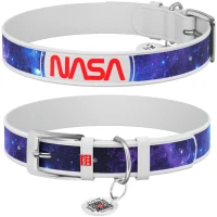 COLLAR WAUDOG Design L Ошейник для собак с QR-паспортом "NASA21"