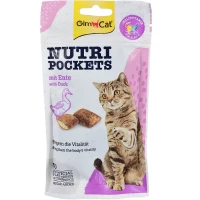 GIMCAT Nutri Pockets Ласощі для котів (з качкою та мультивітамінами)