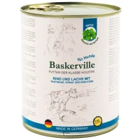 BASKERVILLE Влажный корм для взрослых собак всех пород (с лососем и говядиной)