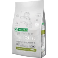 NATURE'S PROTECTION Superior Care White Dogs Grain Free Сухий корм для цуценят малих порід з білим забарвленням (з білою рибою)