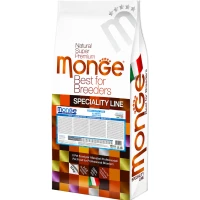 MONGE Dog All breeds Adult Light Сухий корм для дорослих собак усіх порід схильних до ожиріння (з лососем)