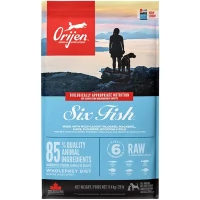 ORIJEN 6 Fish Dog Сухий корм для собак усіх порід та вікових категорій (з сардиною, макреллю, хеком, камбалою, окунем та солею)