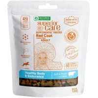 NATURE'S PROTECTION Superior Care Red Coat Healthy Body & Endurance Ласощі для дорослих собак із рудим забарвленням (з ягнятиною)