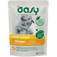 OASY Adult Cat Hairball Вологий корм для виведення шерстяних грудочок зі шлунка котів (з куркою)