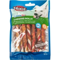 TRIXIE Denta Fun Жувальні палички для собак (натуральна шкіра з курячим філе)