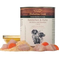 HUBERTUS GOLD Вологий корм для дорослих собак всіх порід (з кроликом, куркою, пшоном та морквою)