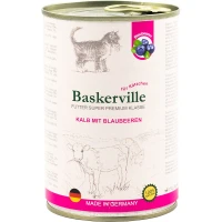 BASKERVILLE Вологий корм для кошенят (з телятиною та чорницею)