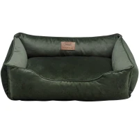 HARLEY AND CHO Лежанка для собак та котів Dreamer Velur Green