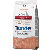 MONGE Dog Mini Adult Сухий корм для дорослих собак малих порід (з лососем)