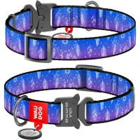 COLLAR WAUDOG Nylon Нашийник для собак з QR-паспортом "Ловець снів"