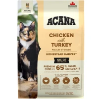 ACANA Homestead Harvest Сухий корм для дорослих котів всіх порід (з куркою та індичкою)
