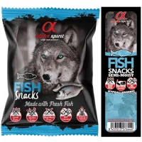 ALPHA SPIRIT Dog Snacks Fish Напіввологі ласощі для дорослих собак всіх порід (кубики з риби)