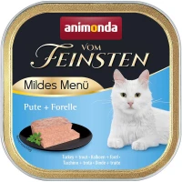 ANIMONDA Vom Feinsten Adult Вологий корм для дорослих котів (з індичкою та фореллю)