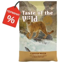 Сухий корм для котів усіх порід та стадій життя (з фореллю та лососем) TASTE OF THE WILD Canyon River Feline Formula
