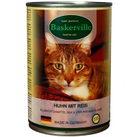 BASKERVILLE Вологий корм для дорослих котів усіх порід (з куркою та рисом)