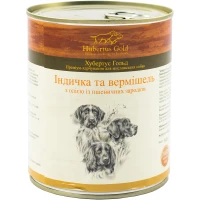 HUBERTUS GOLD Влажный корм для взрослых собак всех пород (с индейкой и вермишелью)