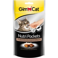 GIMCAT Nutri Pockets Ласощі для котів з птицею та біотином
