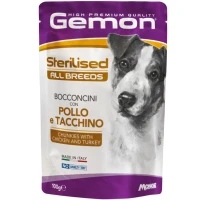 MONGE GEMON Dog Wet Adult Вологий корм для дорослих собак усіх порід (з куркою та індичкою)