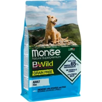 MONGE Dog Bwild Grain Free Mini Сухий корм для дорослих собак міні порід (з анчоусами)