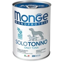 MONGE Dog SOLO 100% Monoprotein Вологий корм для дорослих собак усіх порід (з тунцем)