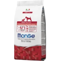 MONGE Dog Mini Starter Сухой корм для щенков средних пород в период прикорма (с курицей)