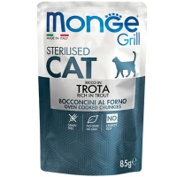 MONGE Cat Grill Sterilised Вологий корм для дорослих стерилізованих котів (з фореллю)