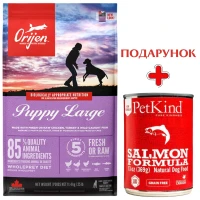 ORIJEN Puppy Large Breed Сухой корм для щенков крупных пород (курица, индейка, оселедець)