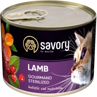 SAVORY Sterilized Cat Влажный корм для стерилизованных котов (с ягненком)