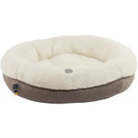 HARLEY AND CHO Лежанка для собак та котів Bagel Fur Milky