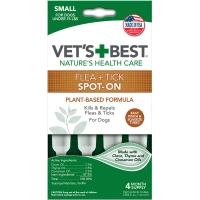 VET`S BEST Flea&Tick Drops Small Краплі від бліх та кліщів для собак малих порід до 7 кг