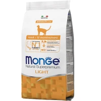 MONGE Cat Light Сухий корм для дорослих котів схильних до набору ваги (з індичкою)