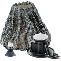 FERPLAST Kit Box Volcano Show Декорація для акваріумів у комплекті зі світлодіодним підсвічуванням та аератором