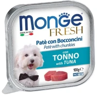 MONGE Dog Fresh Вологий корм для дорослих собак усіх порід (з тунцем)