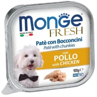 MONGE Dog Fresh Вологий корм для дорослих собак усіх порід (з куркою)