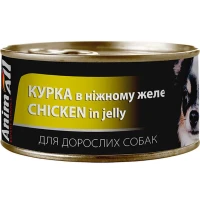 ANIMALL Вологий корм для дорослих собак усіх порід (з куркою в ніжному желе)