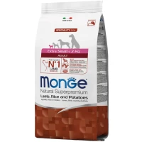 MONGE Dog Extrasmall Adult Сухий корм для дорослих собак мініатюрних порід (з ягням)