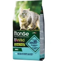 MONGE Cat Bwild Grain Free Сухий корм для дорослих котів усіх порід (з тріскою)