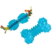 PETSTAGES Orka Chew Pair Blu SM Набір іграшок для собак Кісточка і гантель