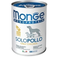 MONGE Dog SOLO 100% Monoprotein Вологий корм для дорослих собак усіх порід (з куркою)