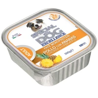 MONGE SDE Dog Fruit Вологий корм для дорослих собак усіх порід (з куркою та ананасами)