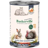 BASKERVILLE FOS Holistic Вологий корм для кошенят та кішок у період лактації (з індичкою та кроликом)