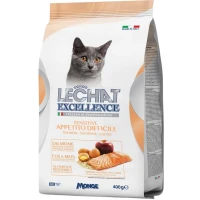 MONGE LCE Cat Sensitive Сухий корм для дорослих котів з чутливим травленням (з лососем)