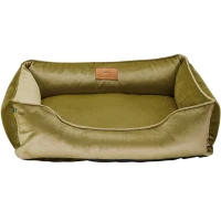HARLEY AND CHO Лежанка для собак та котів Dreamer Velur Olive