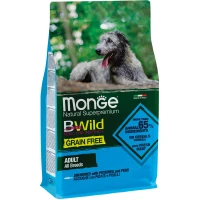 MONGE Dog Bwild Grain Free Сухий гіпоалергенний корм для дорослих собак усіх порід (з анчоусами)