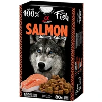 ALPHA SPIRIT Dog Salmon Natural Snacks Напіввологі ласощі для дорослих собак всіх порід (з лососем)