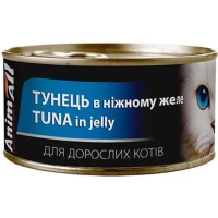 ANIMALL Вологий корм для для дорослих котів усіх порід (з тунцем у ніжному желе)
